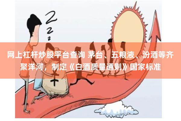 网上杠杆炒股平台查询 茅台、五粮液、汾酒等齐聚洋河，制定《白酒质量通则》国家标准