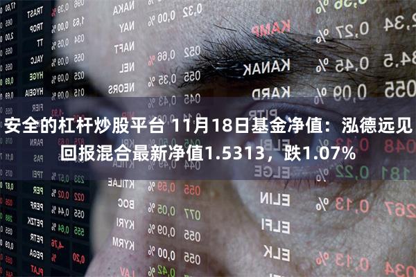 安全的杠杆炒股平台 11月18日基金净值：泓德远见回报混合最新净值1.5313，跌1.07%