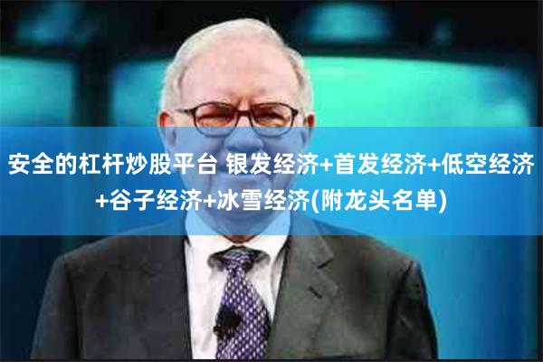 安全的杠杆炒股平台 银发经济+首发经济+低空经济+谷子经济+冰雪经济(附龙头名单)